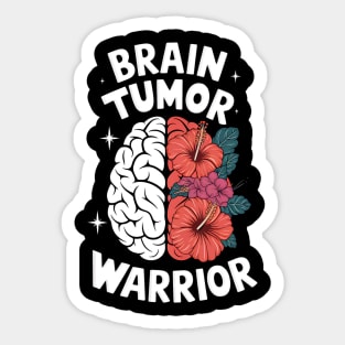 Brain Tumor Warrior Brain Tumor Awareness Brain Cancer Sticker